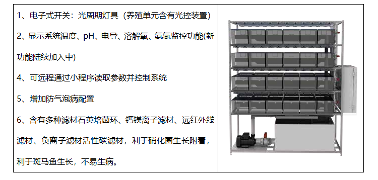 斑马鱼养殖设备系统