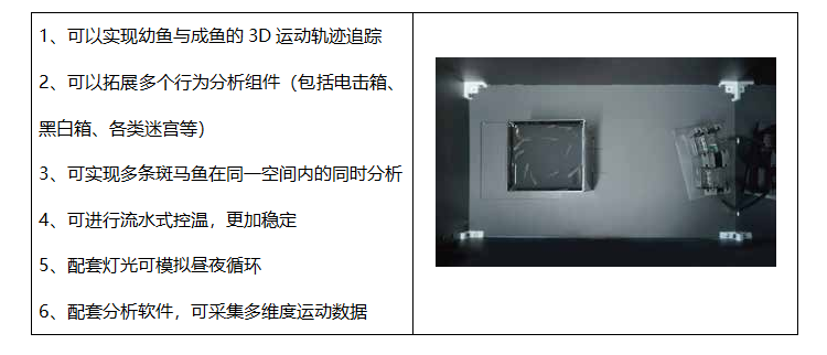 斑马鱼行为分析系统